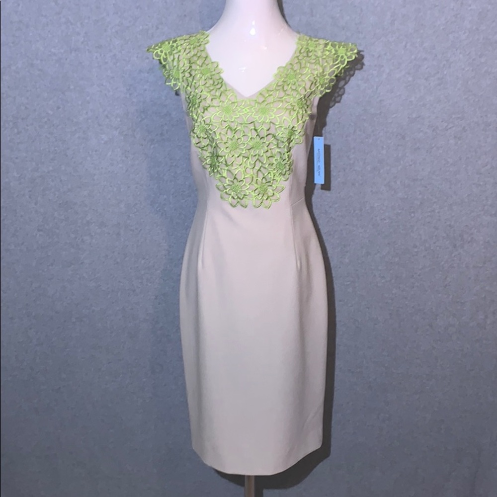 Antonio Melani Sandshell w/ floral detailing Dress